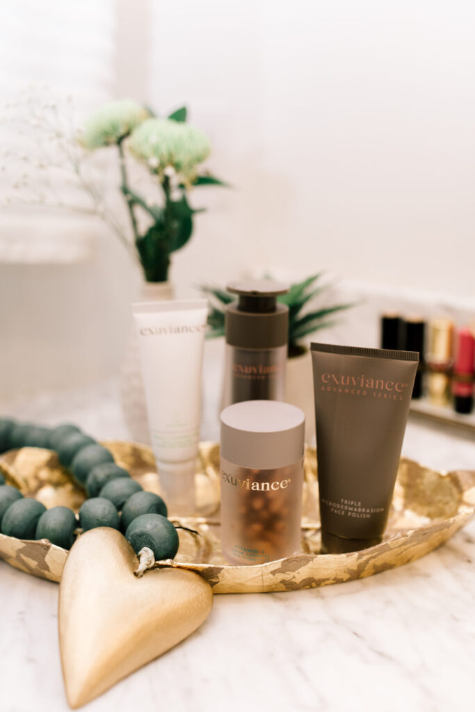 How to Use Beauty Products by popular Nashville beauty blog, Hello Happiness: image of Exuviance skin care products. 