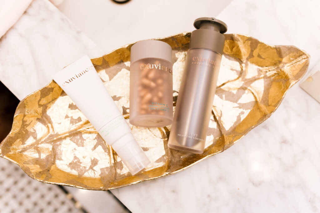 How to Use Beauty Products by popular Nashville beauty blog, Hello Happiness: image of Exuviance skin care products. 