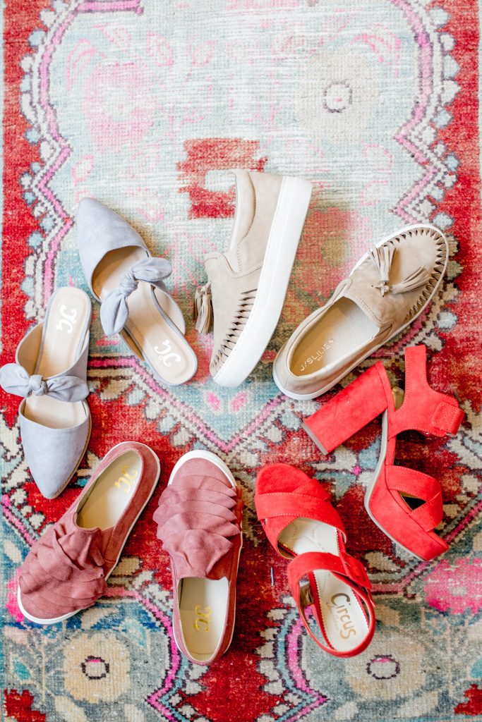 Cute Fall Shoes...Happiness Is Only a Pair of Shoes Away by popular Nashville fashion blog, Hello Happiness: image of Walmart CIRCUS BY SAM EDELMAN Women's Kaylor Platform Shoes, Walmart Brinley Co. Women's Faux Suede Slip-on Ruffle Sneakers, Walmart Brinley Co. Brinley Co. Womens Bow Accent Slip-on Flat, and Walmart J/Slides Aztec Sand Nude Leather Loafer White Platform Tassel Slip-On Sneaker.