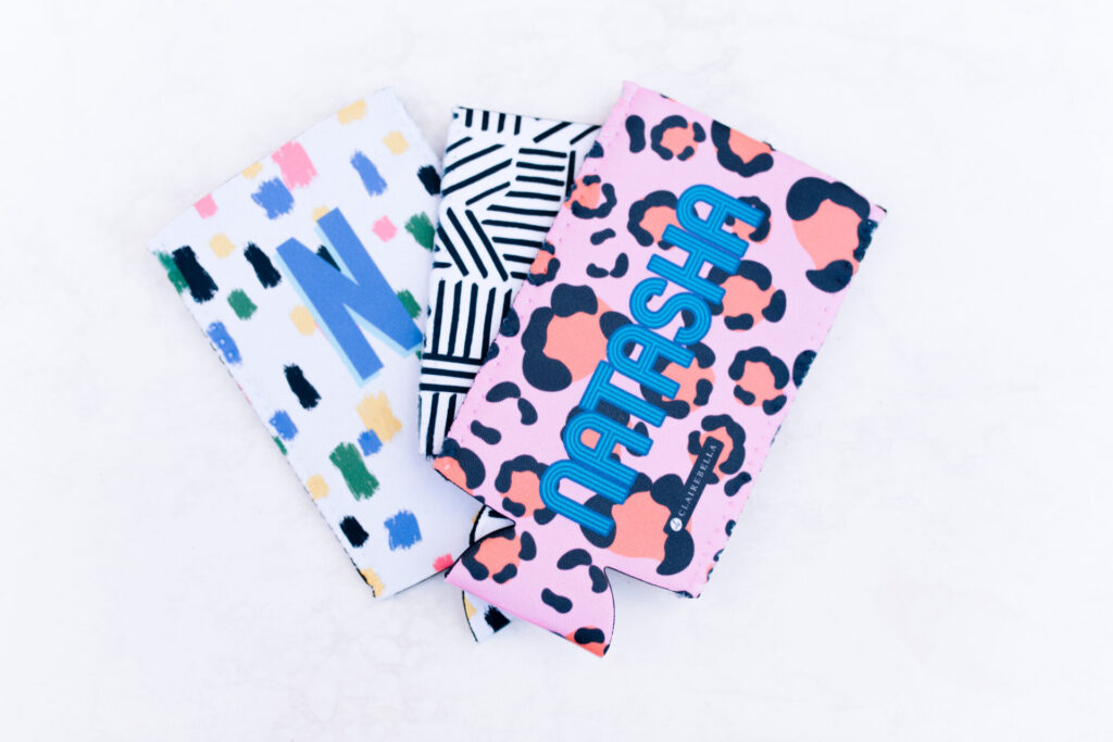 Clairebella Studio by popular Nashville life and style blog, Hello Happiness: image of Clairbella Studio and Hello Happiness can coolers. 