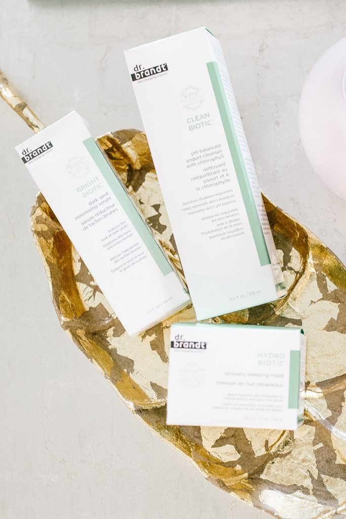 Clean Beauty Favorites: Dr Brandt Clean Biotic Review by popular Nashville beauty blog, Hello Happiness: image of Dr. Brandt Clean Biotic beauty products. 