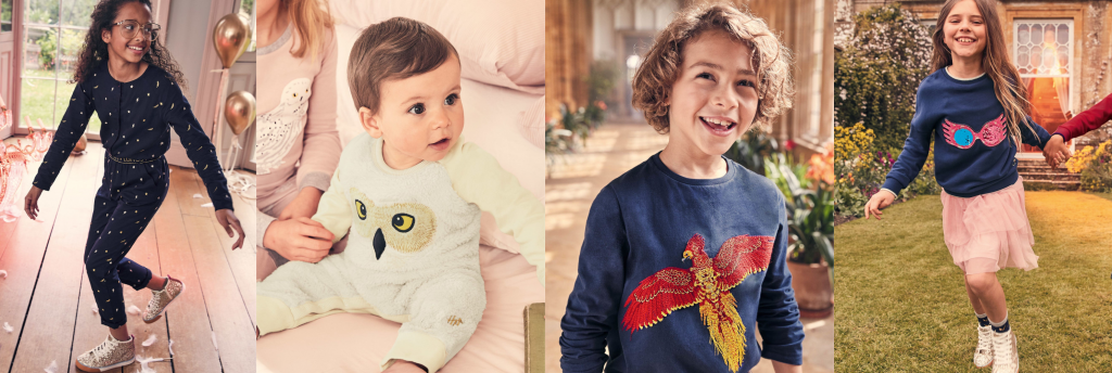 Party-Worthy Looks with the Boden Harry Potter Collection by popular Nashville fashion blog, Hello Happiness: image of  Leviosa Jumpsuit | Hedwig Romper | Fawkes TShirt |Luna Sequin Sweatshirt