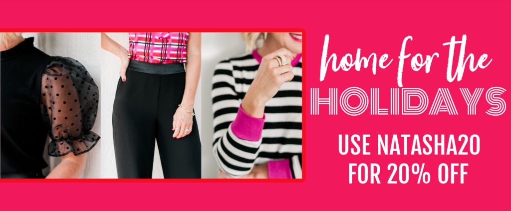 Hi Sugarplum by popular Nashville fashion blog, Hello Happiness: digital ad for the Gibson x Hi Sugarplum Holiday collection. 