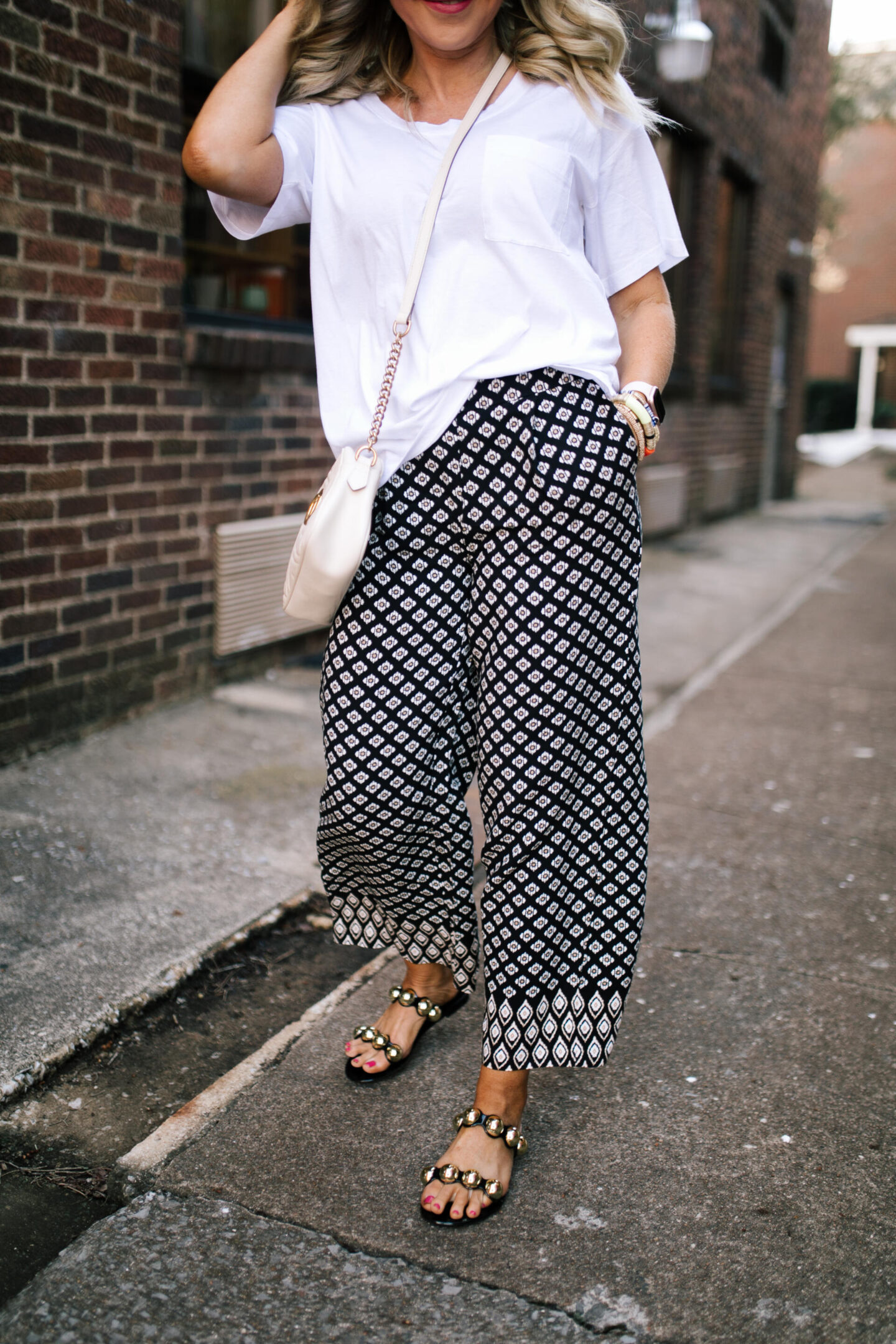 Labor Day Deals by popular Nashville life and style blog, Hello Happiness: image of Natasha Stoneking wearing Chrishelle clothing. 