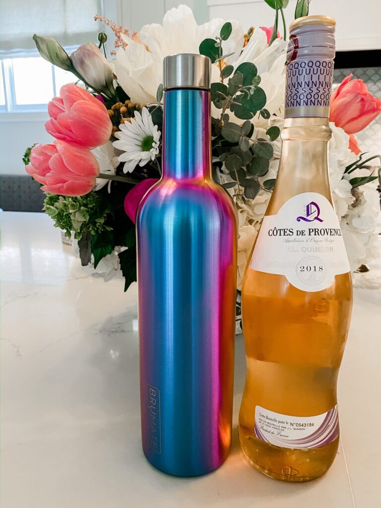 Amazon Favorites by popular Nasvhille life and style blog, Hello Happiness: image of a Amazon Brumate Winesulator next to a bottle of Cotes de Provence wine.