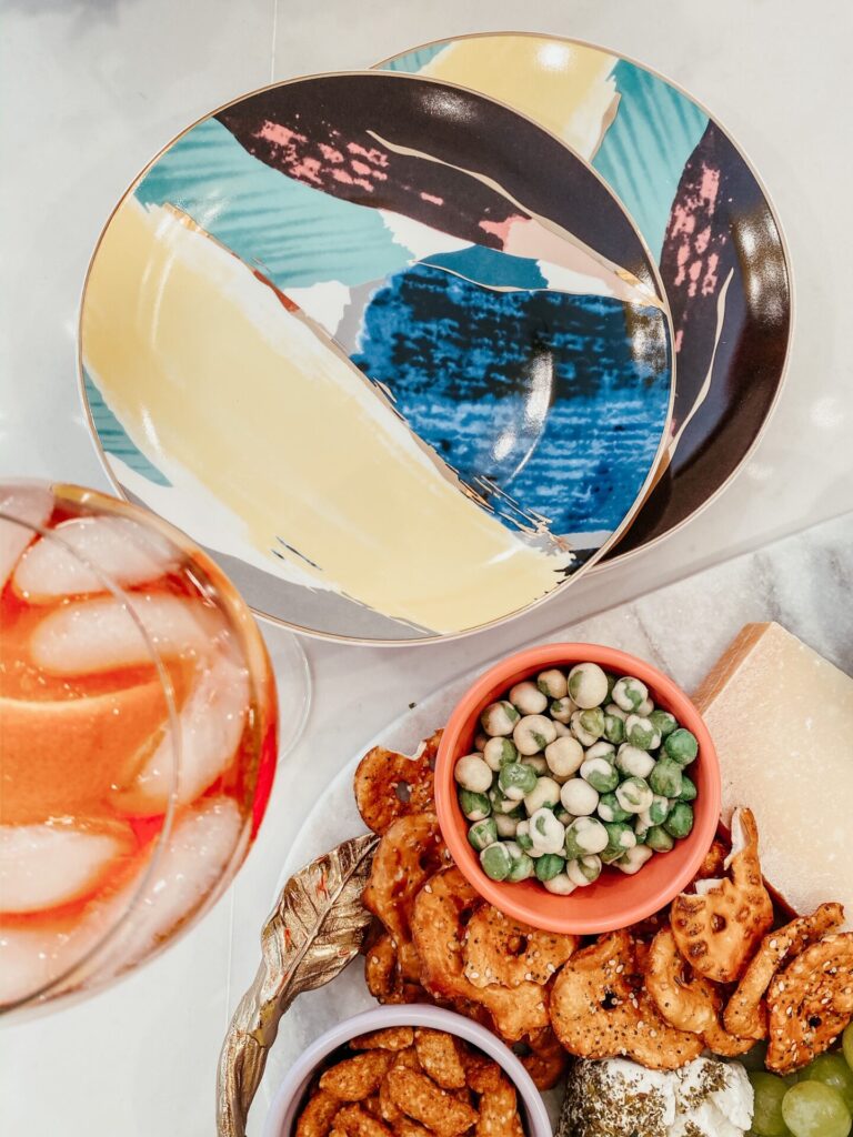 Amazon Favorites by popular Nasvhille life and style blog, Hello Happiness: image of Amazon Coffeezone Royal Gold Inlay Color Cloud Design Porcelain Dessert Plates.