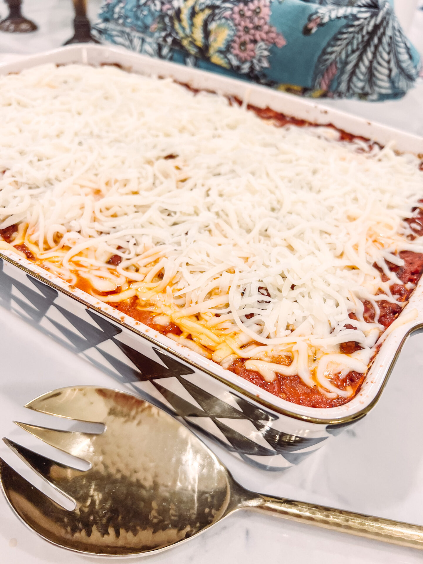 baked spasagna recipe featured by Hello Happiness.