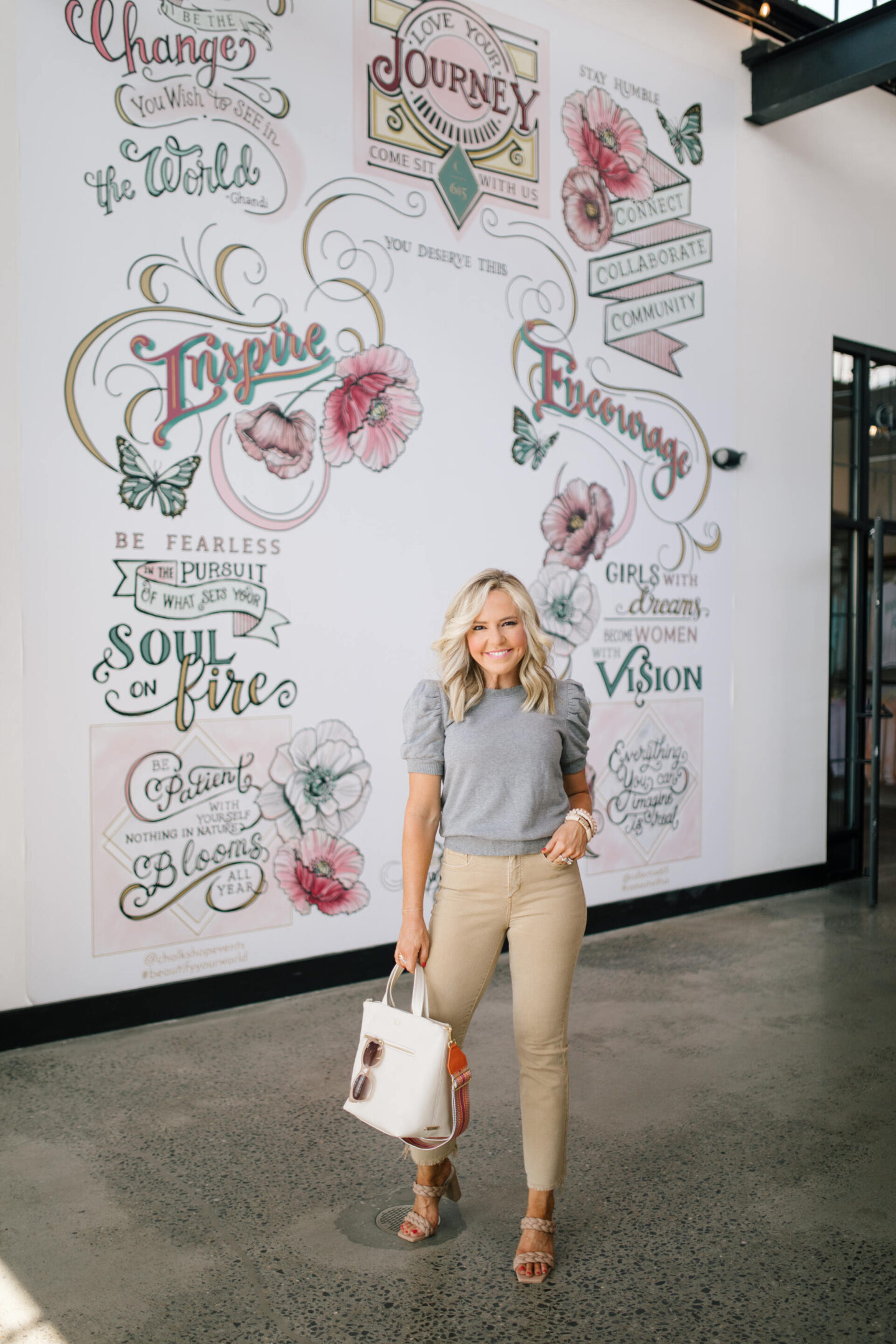 New Loft Neutrals for Fall featured by top Nashville mom fashion blogger, Hello Happiness.