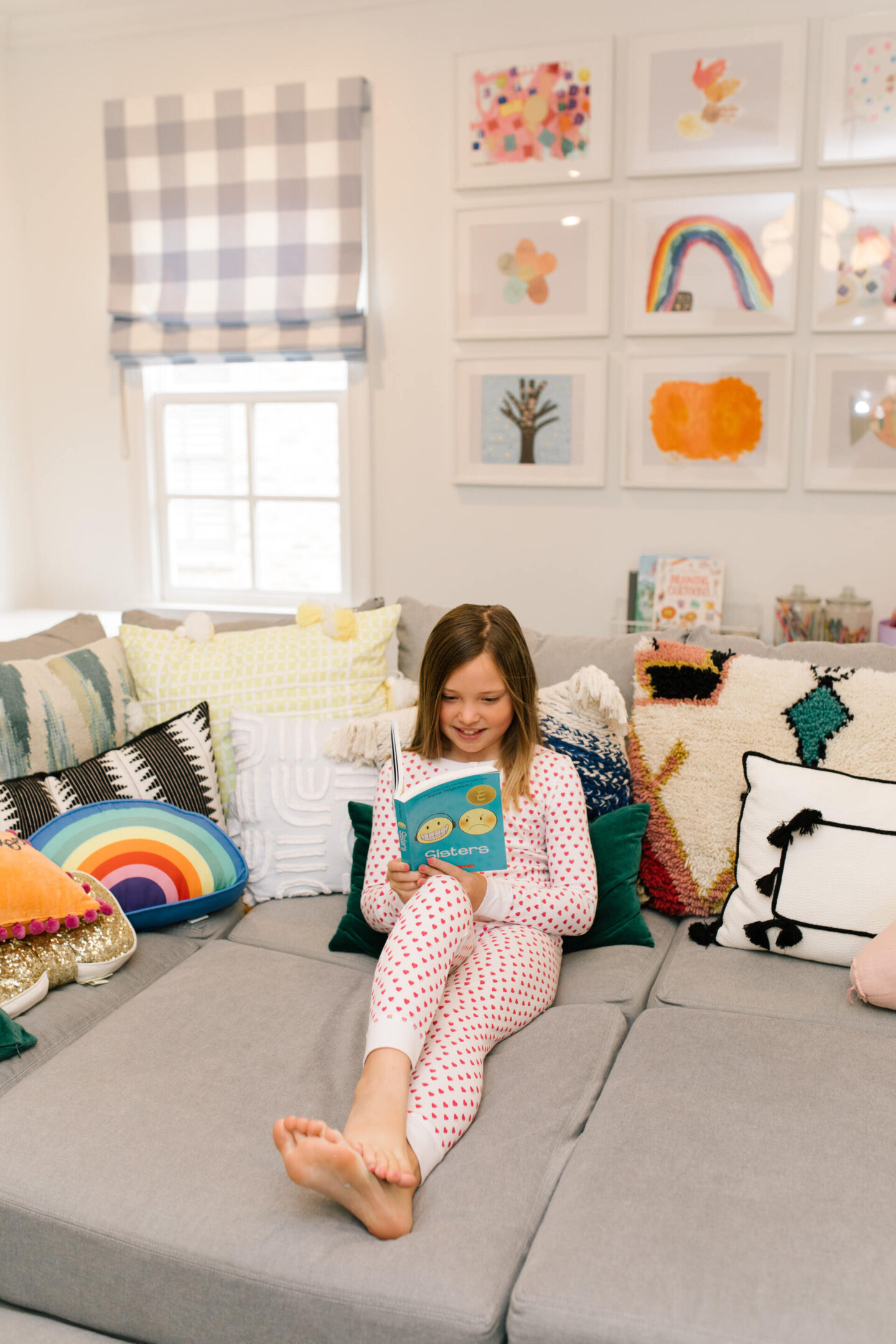 valentine's day pajamas for little girls featured by top Nashville lifestyle blogger, Hello Happiness