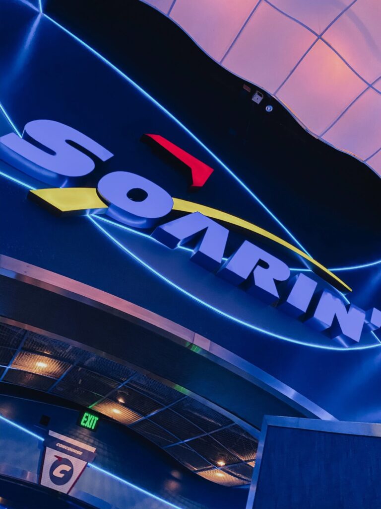 Disney Creators Celebration by popular Nashville lifestyle blog, Hello Happiness: image of Soarin' ride entrance. 
