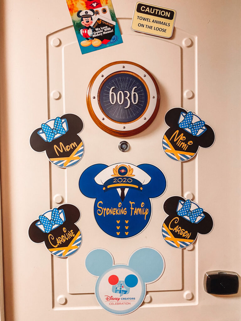 Disney Creators Celebration by popular Nashville lifestyle blog, Hello Happiness: image of Disney Cruise Ship Verandah Room door. 