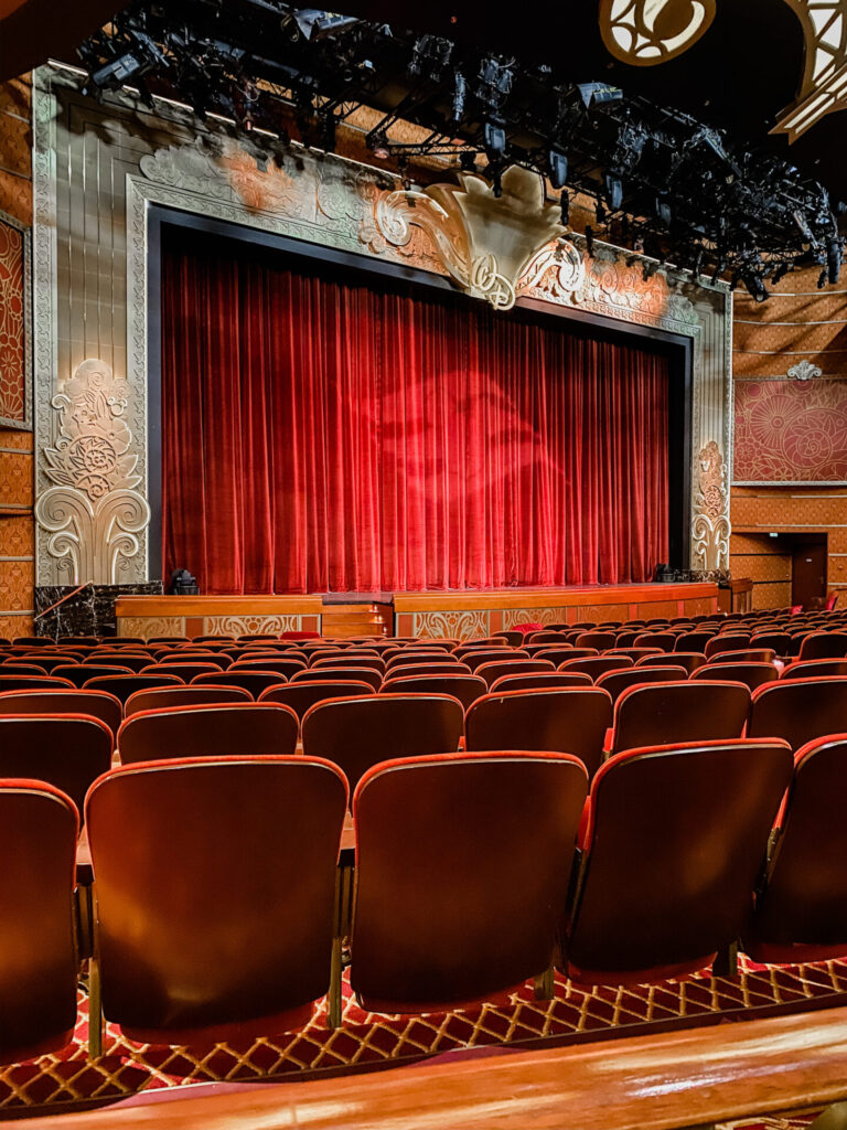 Disney Creators Celebration by popular Nashville lifestyle blog, Hello Happiness: image of the Walt Disney Theater on the Disney Cruise Ship. 