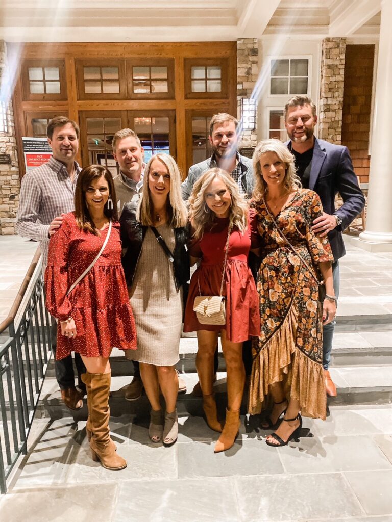 Year in Review by popular Nashville lifestyle blog, Hello Happiness: image of a group of grownups standing together at the Reynolds Plantation. 