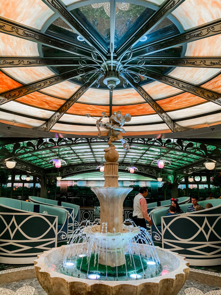 Disney Creators Celebration by popular Nashville lifestyle blog, Hello Happiness: image of a water fountain on the Disney Dream Cruise Ship. 