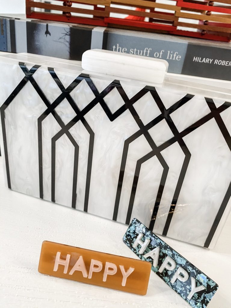 Top Amazon Products by popular Nashville life and style blog, Hello Happiness: image of a Amazon BRANDWINLITE Women's Evening Handbag box clutch Acrylic.