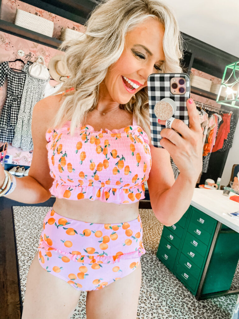 Amazon Favorites by popular Nashville fashion blog, Hello Happiness: image of a Amazon Aleumdr Womens 2 Pieces Bandeau Bikini.