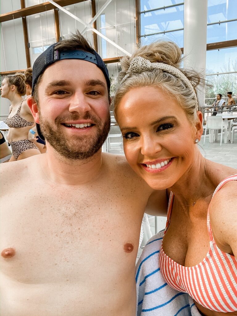 Gaylord Soundwaves by popular Nashville lifestyle blog, Hello Happiness: image of husband and wife taking a selfie at Gaylord Soundwaves. 