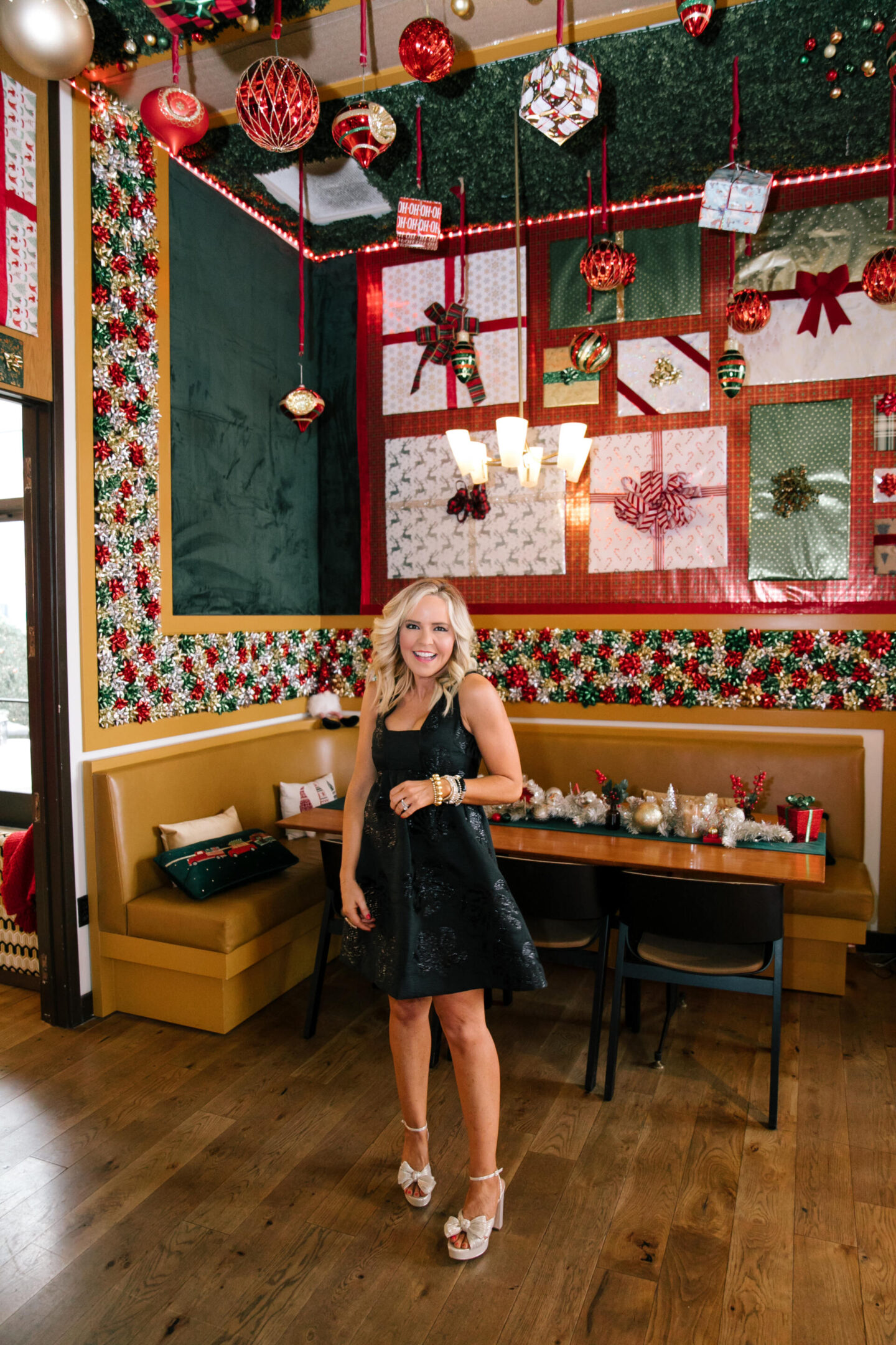 sparkle + shine new years eve outfit ideas featured by top US mom fashion blogger, Hello Happiness.