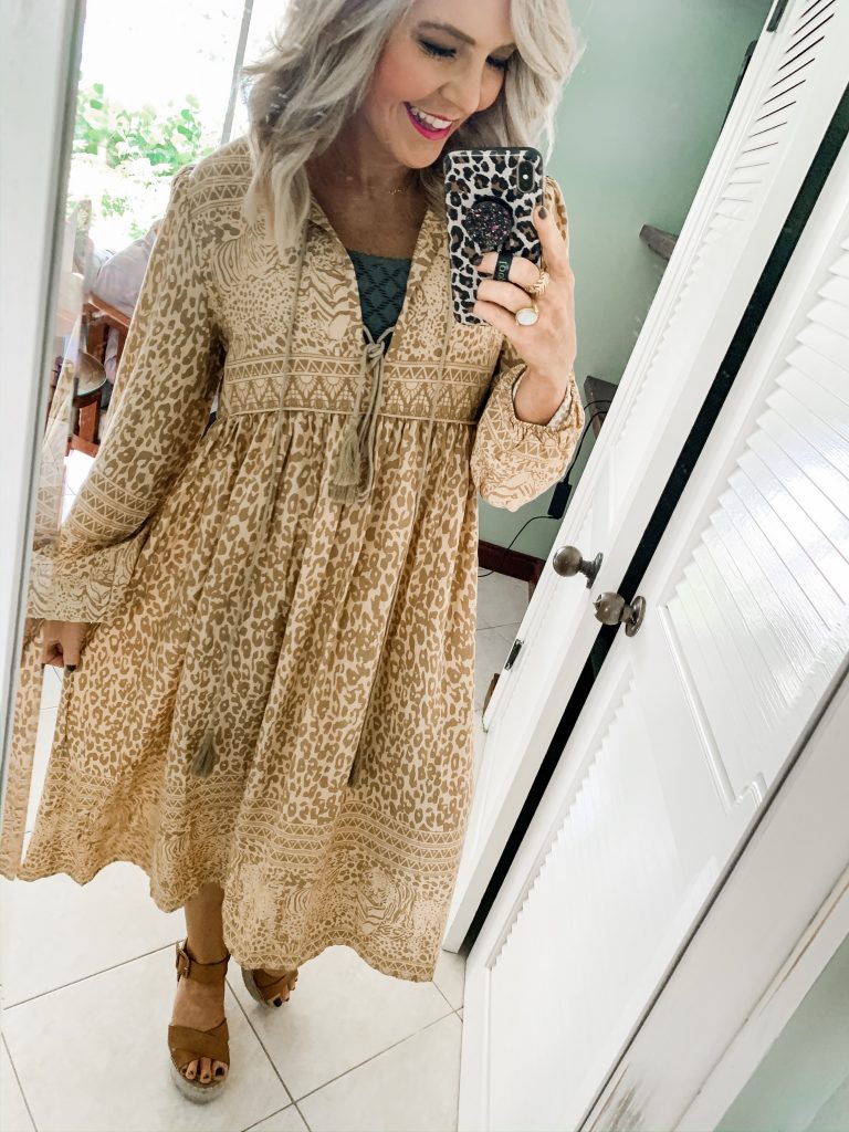 Natasha's Amazon Favorites... October Edition by popular fashion blog, Hello Happiness: image of a Amazon Floral Print Retro Boho Midi Dress. 