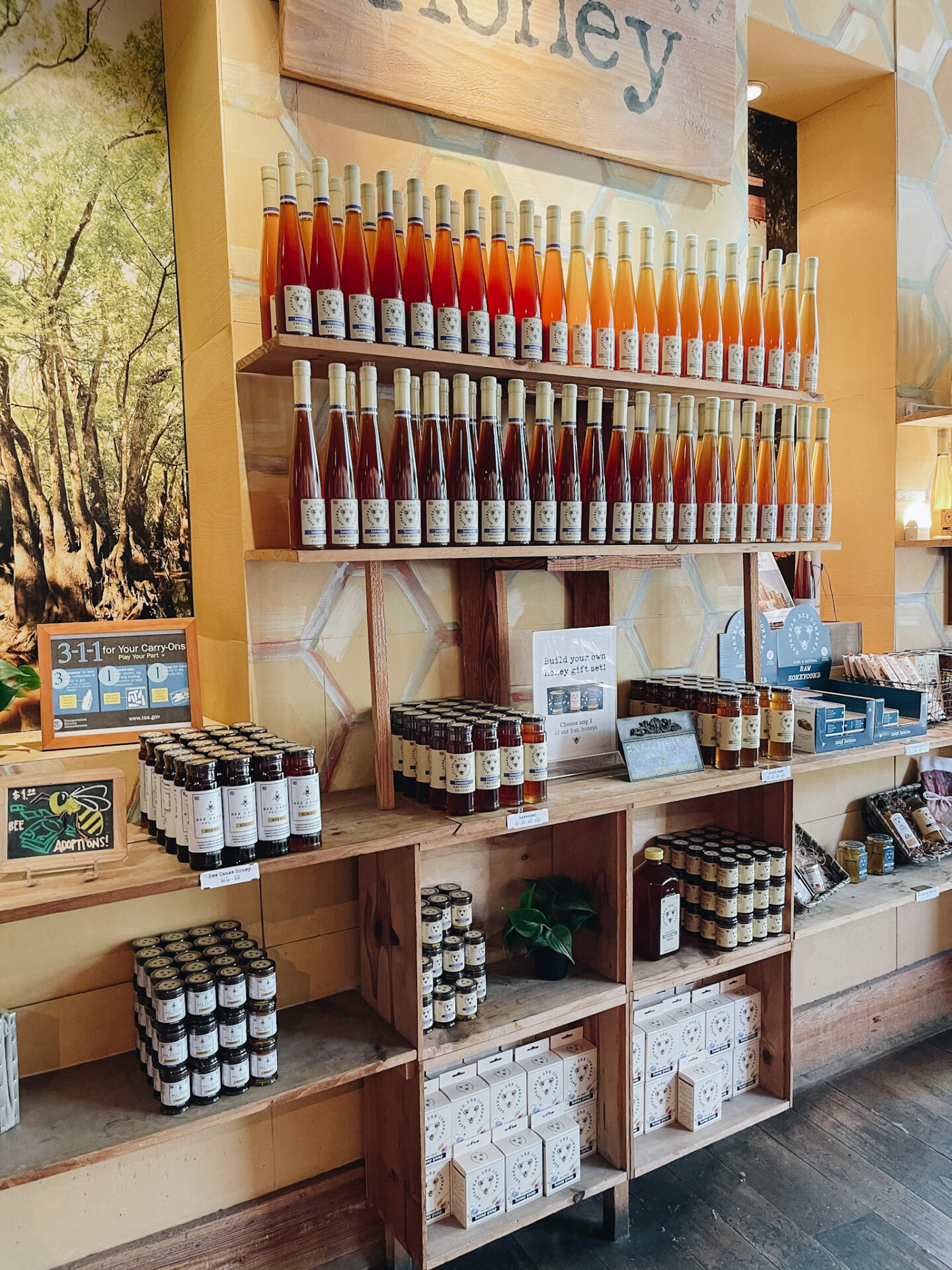 Girls Getaway by popular Nashville travel blog, Hello Happiness: image of a honey display. 