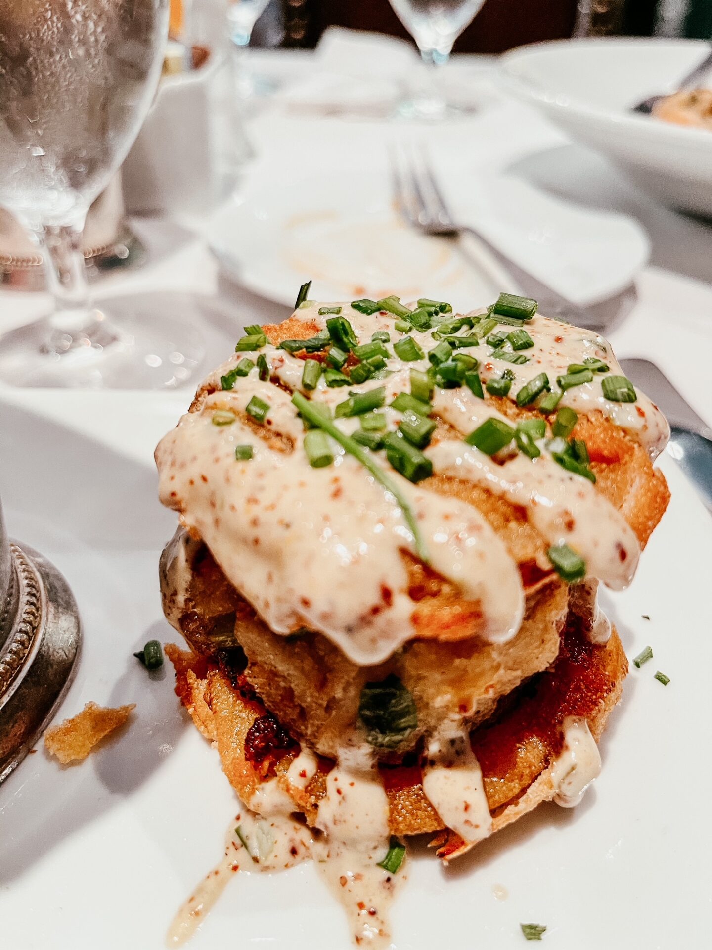 Girls Getaway by popular Nashville travel blog, Hello Happiness: image of a fired chicken sandwich. 