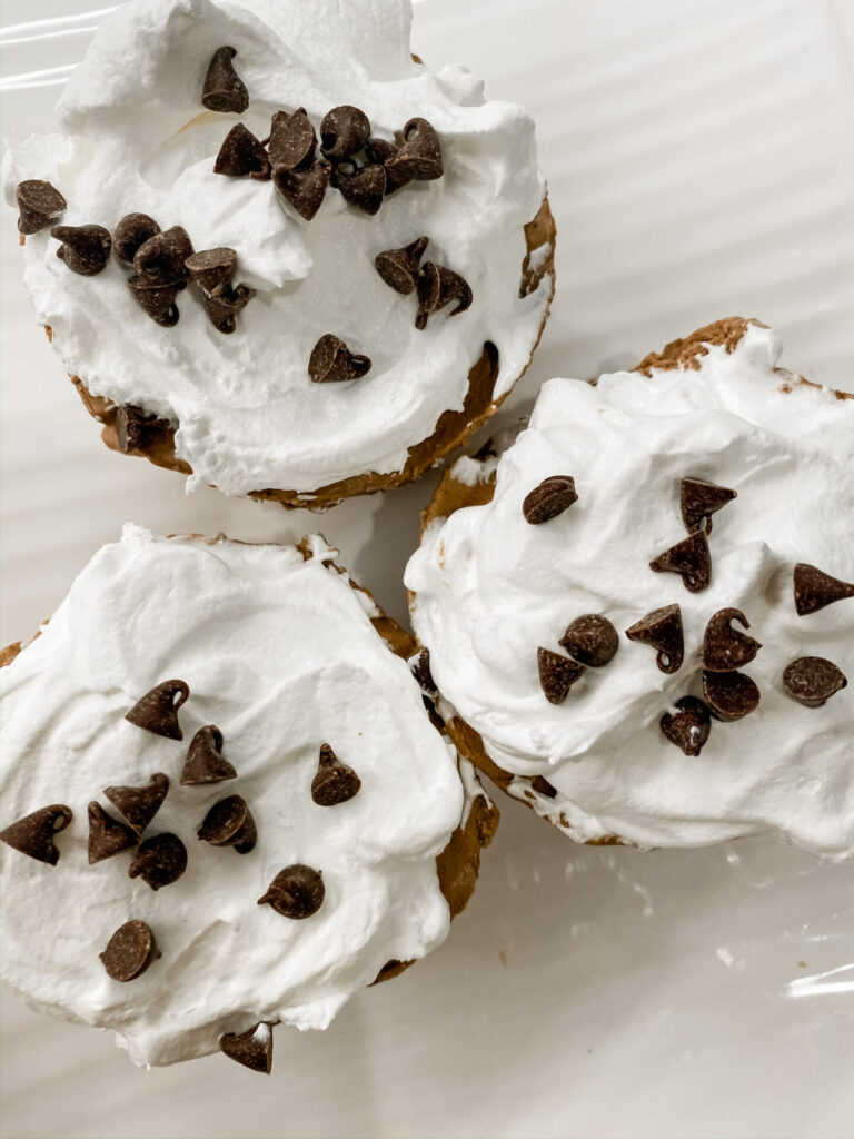 Frozen S'mores Cups by popular Nashville lifestyle blog, Hello Happiness: image of three frozen s'mores cups. 