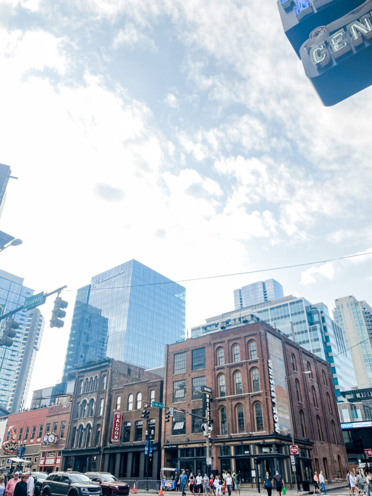 Staycation Ideas by popular Nashville travel blog, Hello Happiness: image of downtown Nashville, TN. 