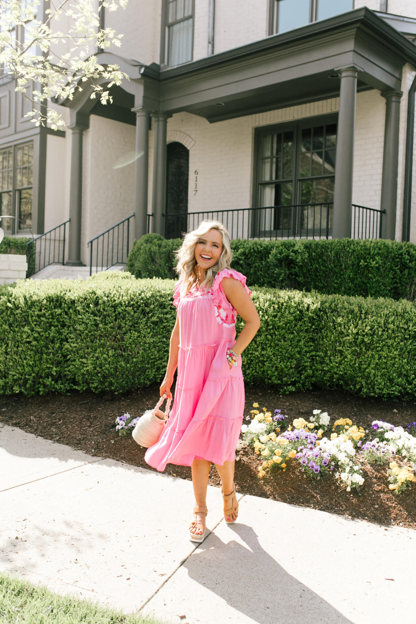Summer Dresses by popular Nashville fashion blog, Hello Happiness: image of Natasha Stoneking wearing a JMarie Molly Kate Mini dress.