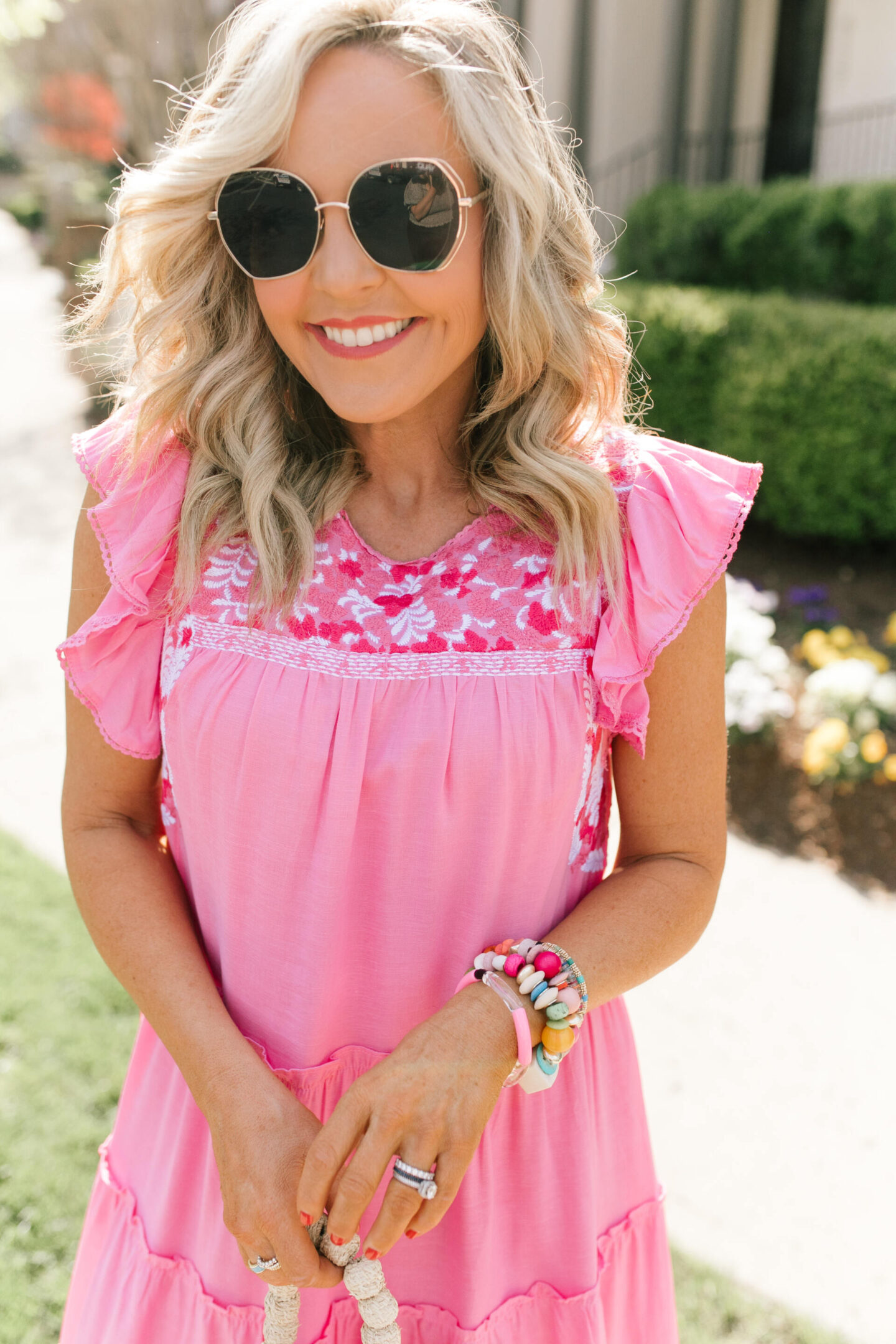 Summer Dresses by popular Nashville fashion blog, Hello Happiness: image of Natasha Stoneking wearing a JMarie Molly Kate Mini dress.