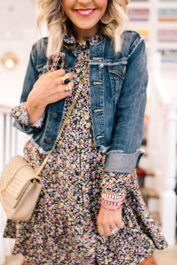 Victoria Emerson Sale by popular Nashville fashion blog, Hello Happiness: image of a woman wearing a Victoria Emerson The Sophia Stack.