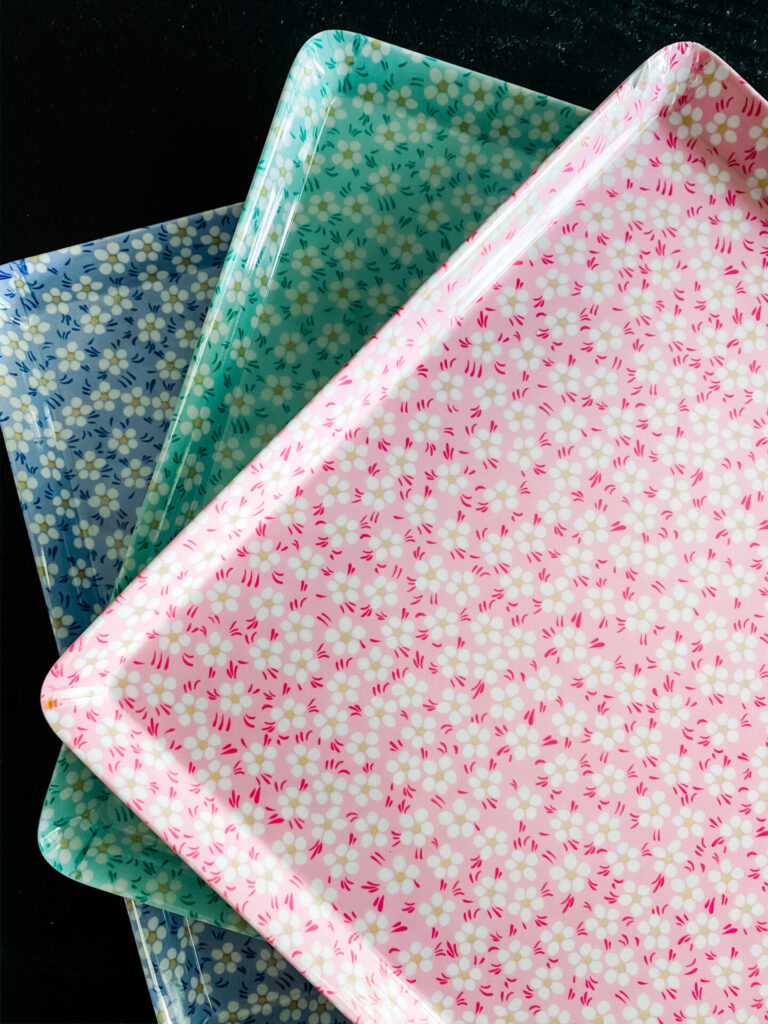 Amazon Favorites by popular Nashville life and style blog, Hello Happiness: image of Melamine serving trays. 