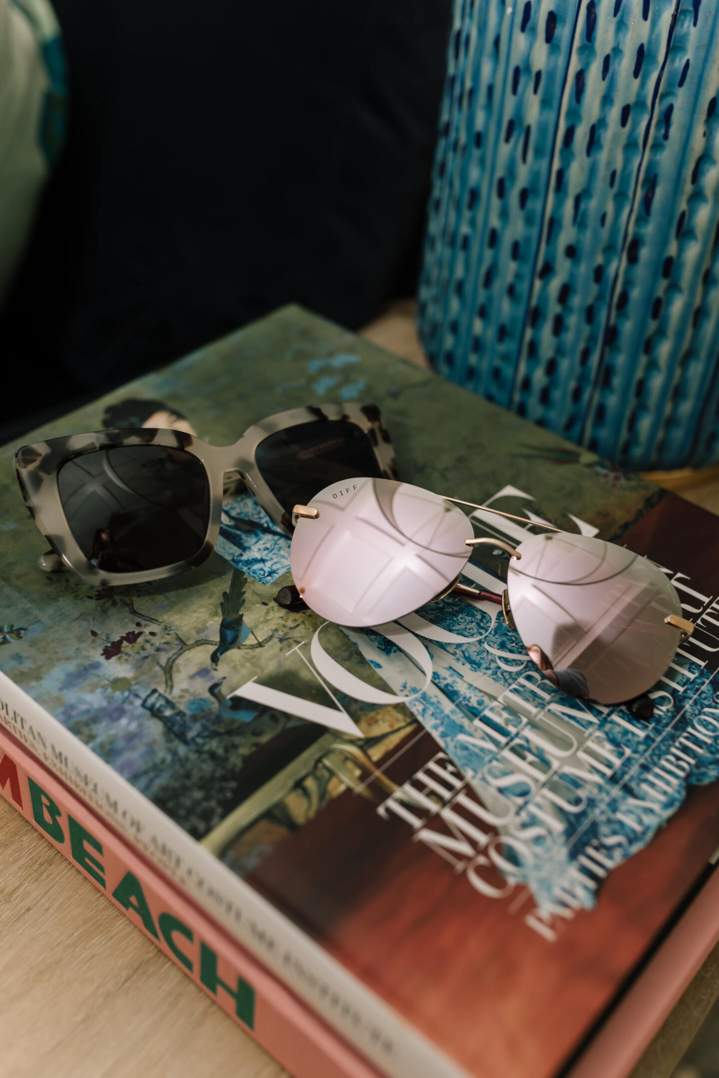 diff eyewear sunglasses styled by top Nashville fashion blogger, Hello Happiness.