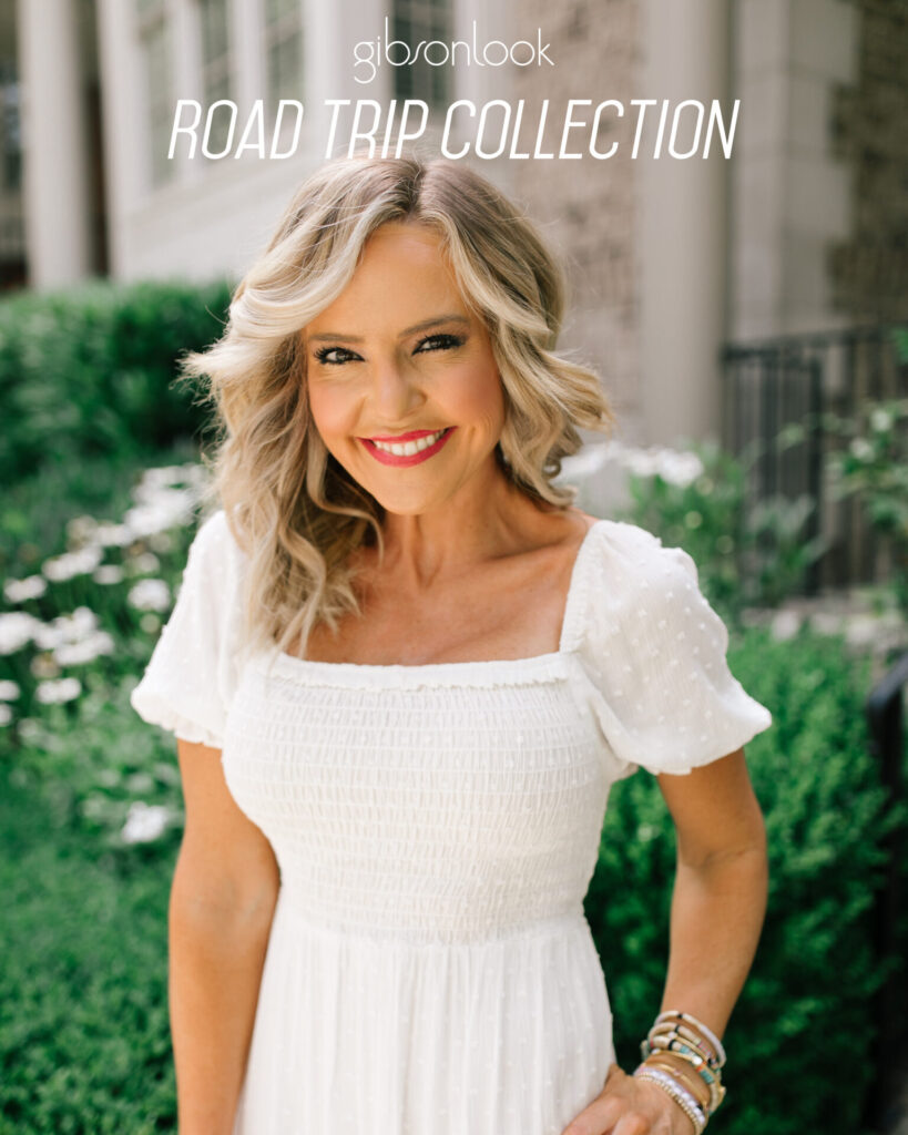 Gibsonlook Road Trip by popular Nashville fashion blog, Hello Happiness: image of Natasha Stoneking wearing a white swiss dot dress. 