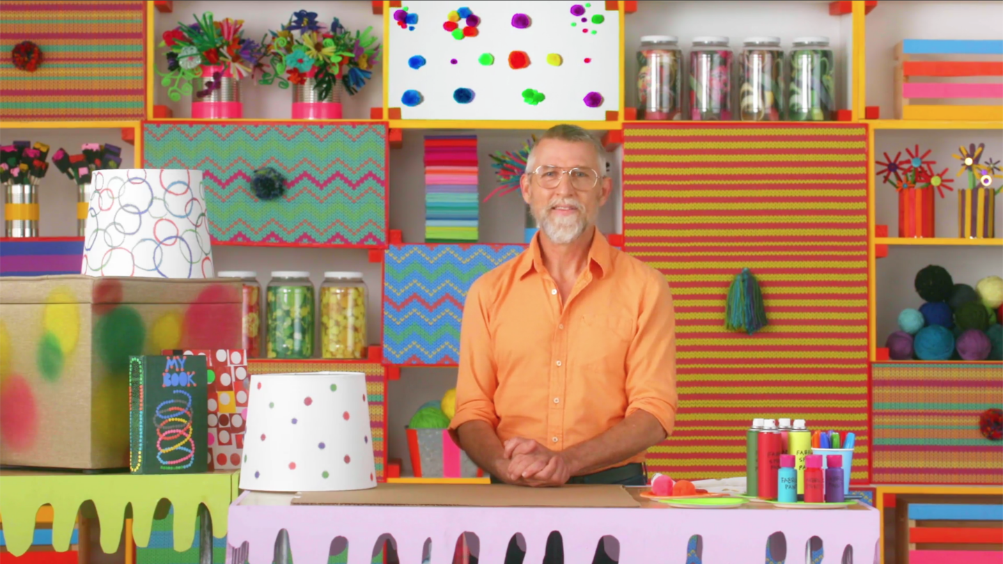 Smarts and Crafts by popular Nashville lifestyle blog, Hello Happiness: image of Todd Oldham standing next to some Smarts and Crafts products. 