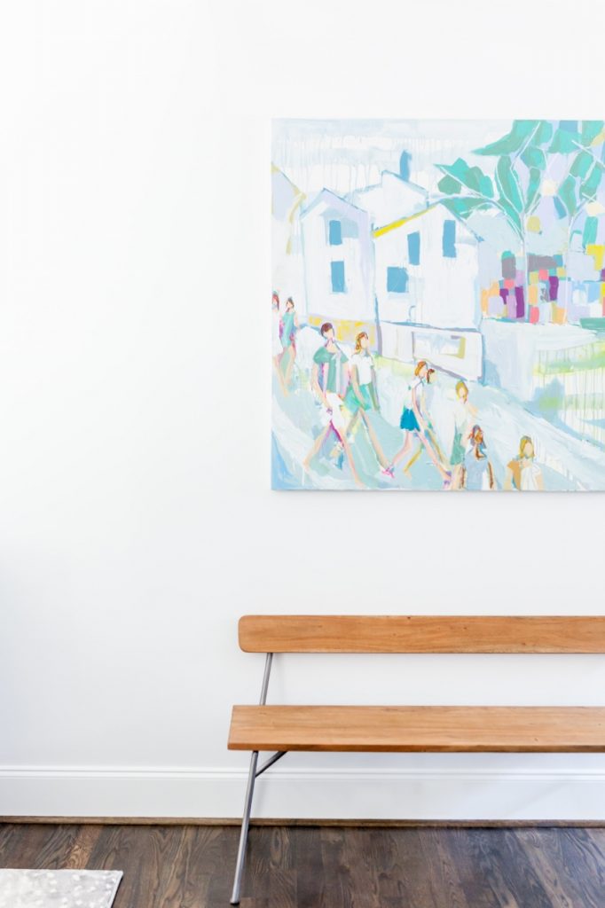 Contemporary living room designed by Kendall Simmons, featured by top US lifestyle blog, Hello! Happiness