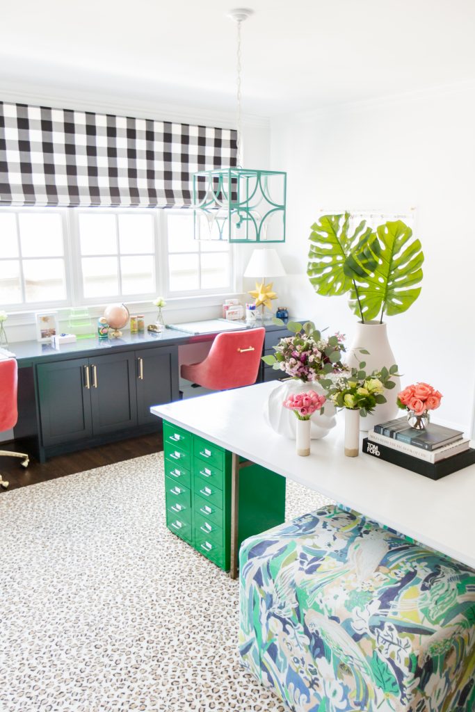 Colorful Home Office featured by top US lifestyle blog Hello! Happiness