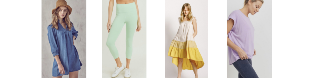 How to Support Small Business: image of Gold and Grey clothing. 