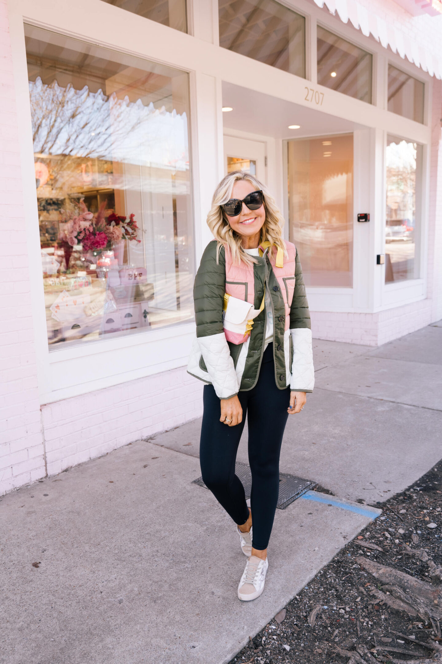 jcrew athleisure for her featured by top Nashville fashion blogger, Hello Happiness.