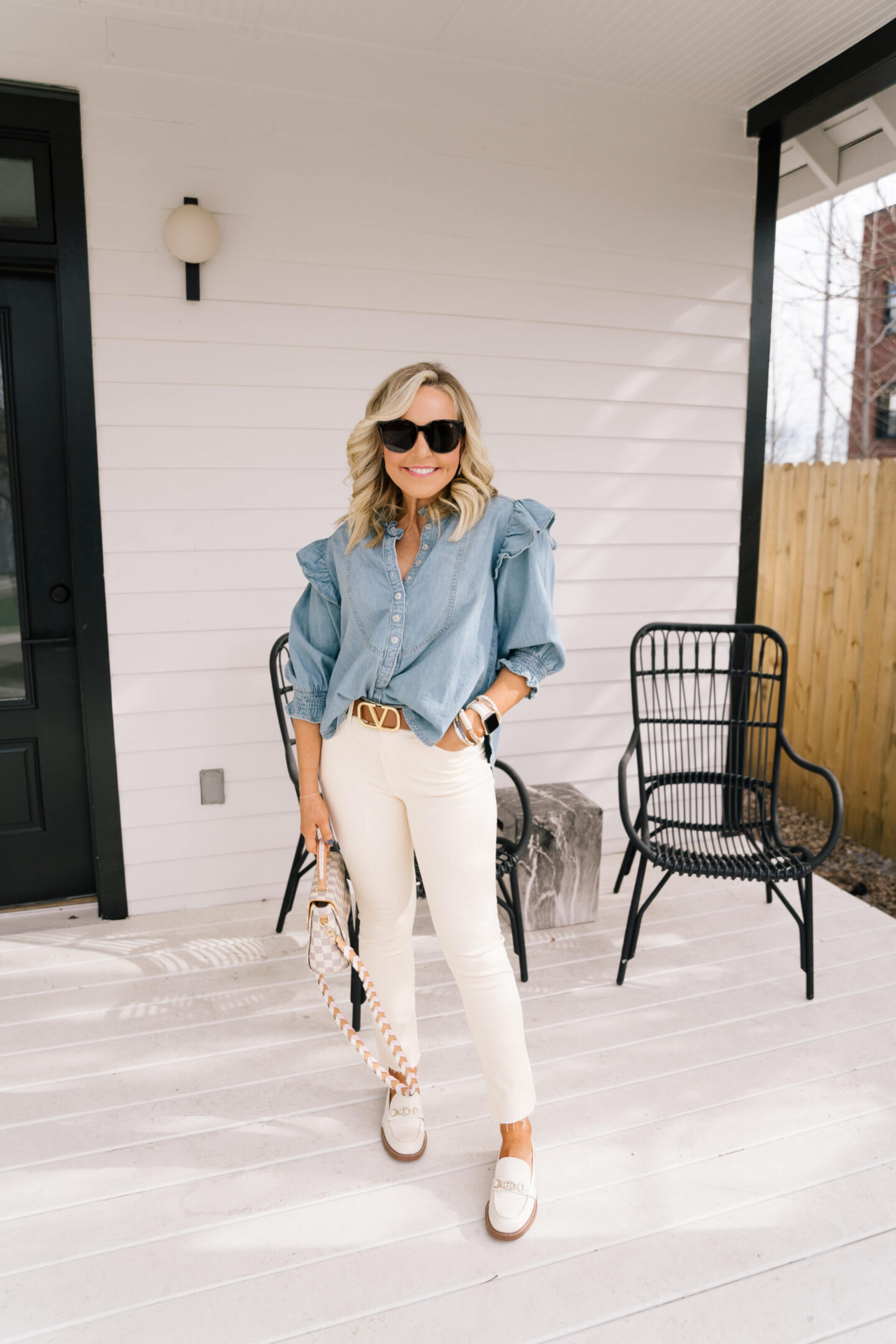 fun workwear basics for her  featured by top Nashville fashion blogger, Hello Happiness.