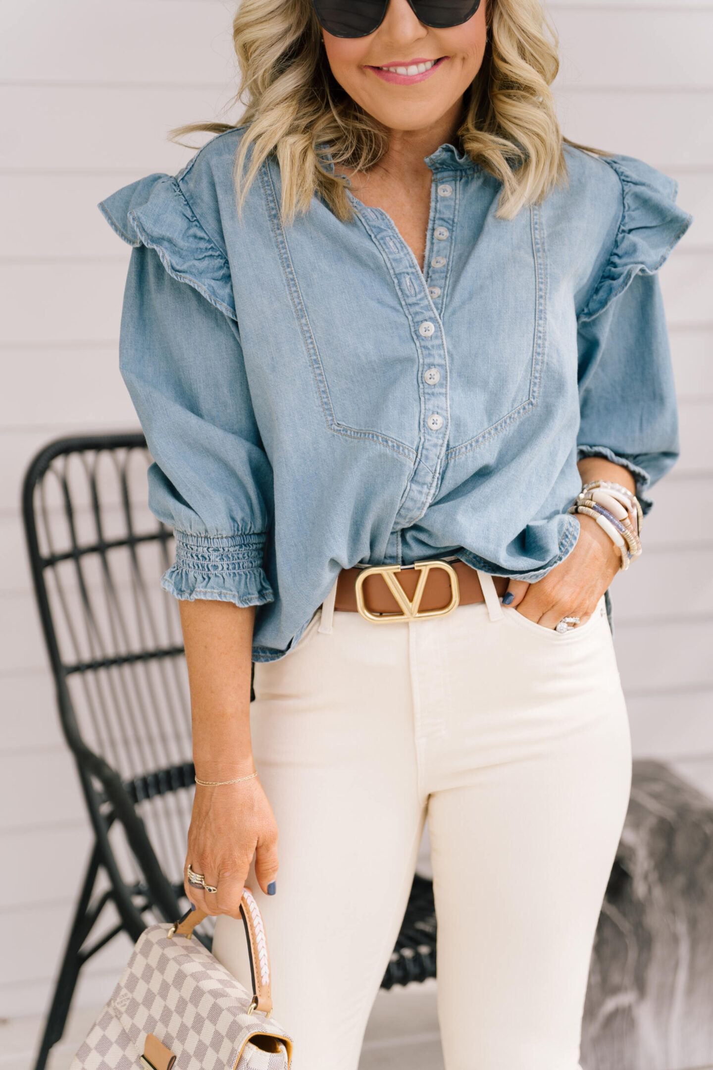 fun workwear basics for her  featured by top Nashville fashion blogger, Hello Happiness.