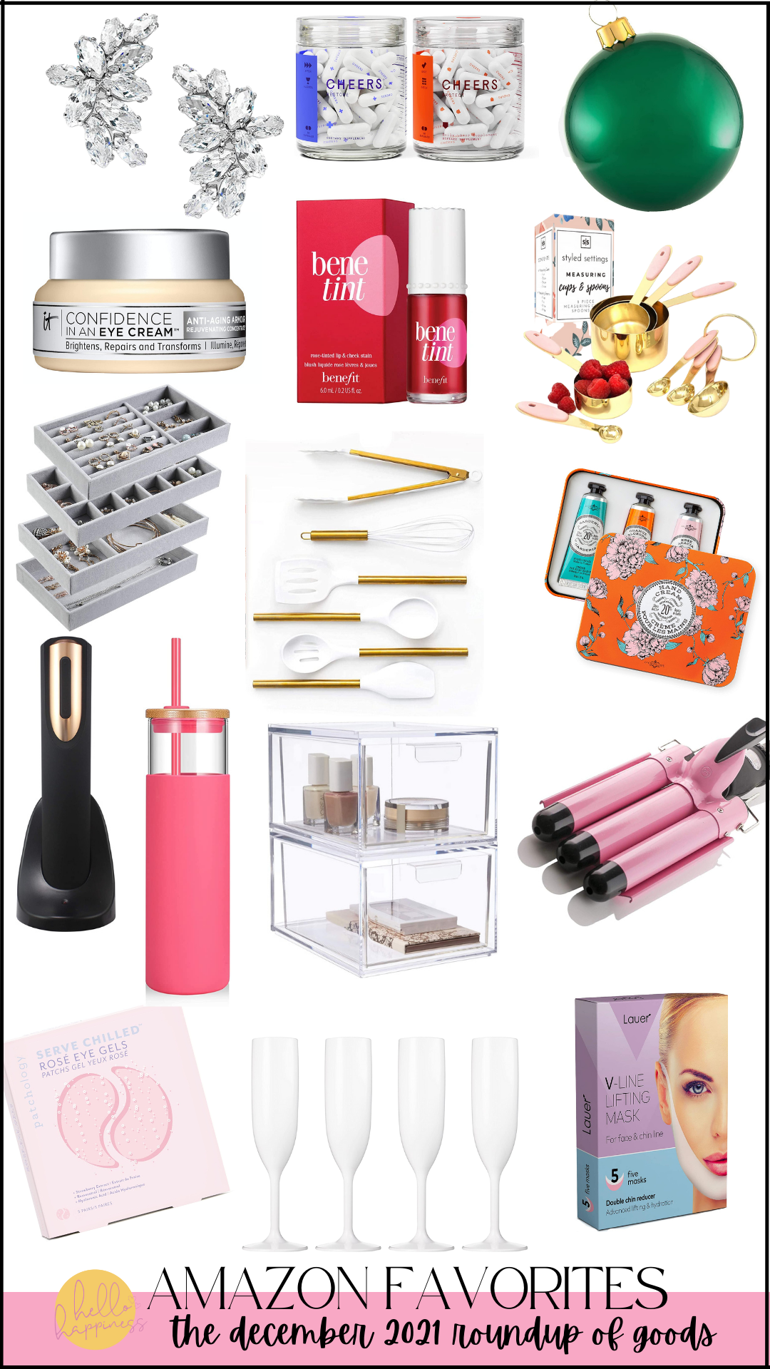 Amazon Favorites for December 2021 by top US life and style blogger, Hello Happiness.