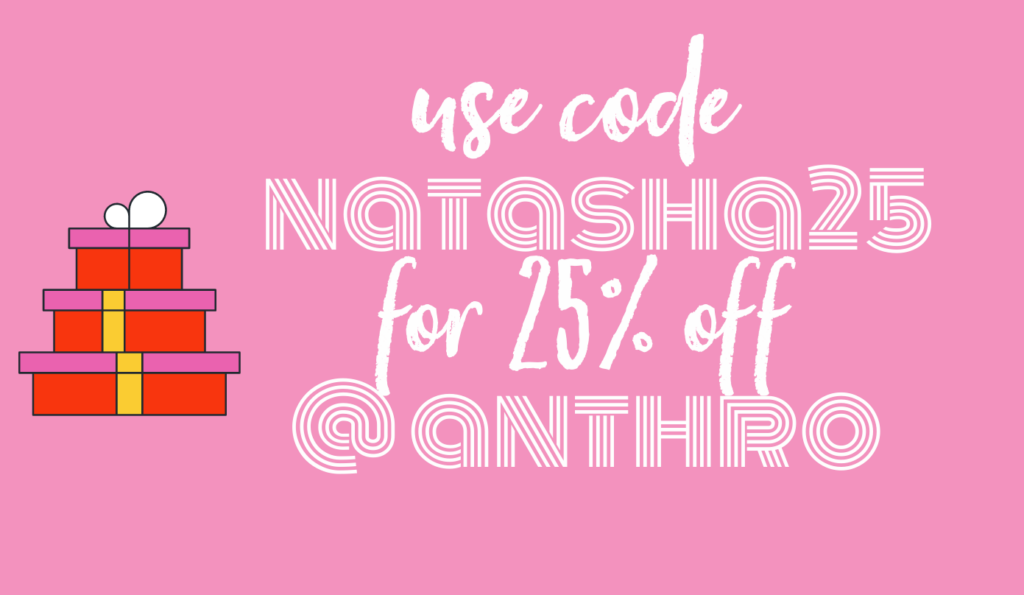 Anthropologie Sale by popular Nashville life and style blog, Hello Happiness: image of digital discount code.