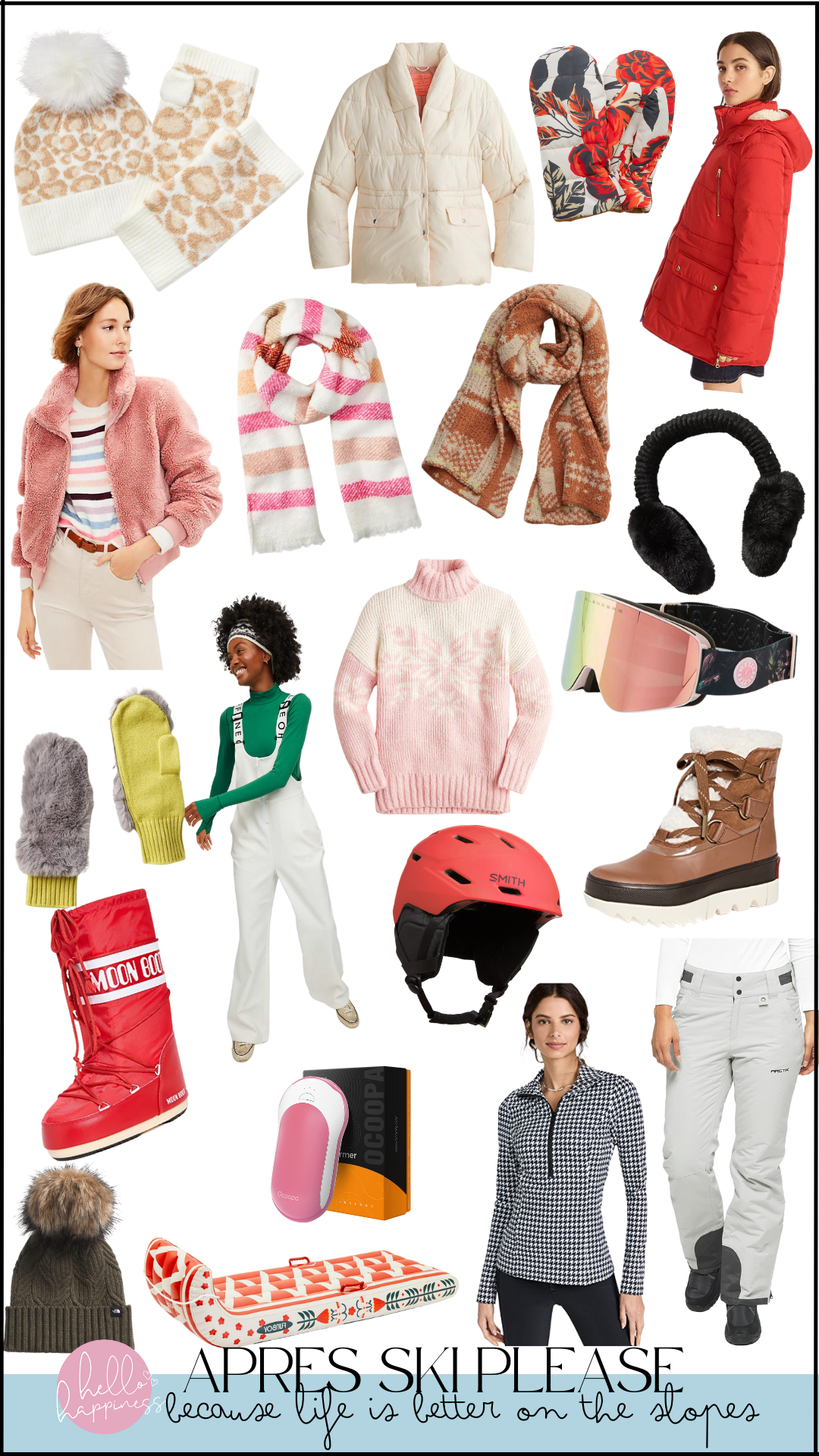 Apres Ski Fashion: Essentials for Her featured by top Nashville mom fashion blogger, Hello Happiness.