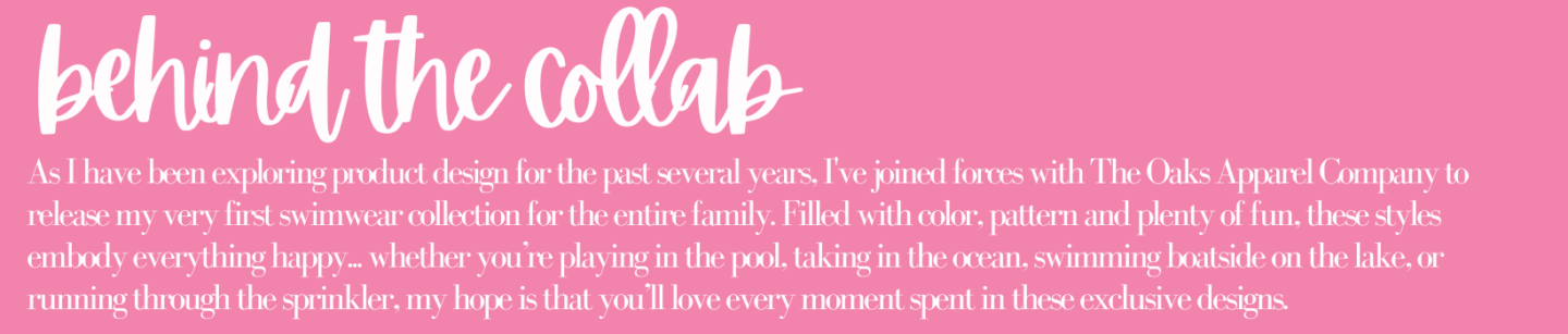 The Oaks Apparel x Hello Happiness  swimsuits collection