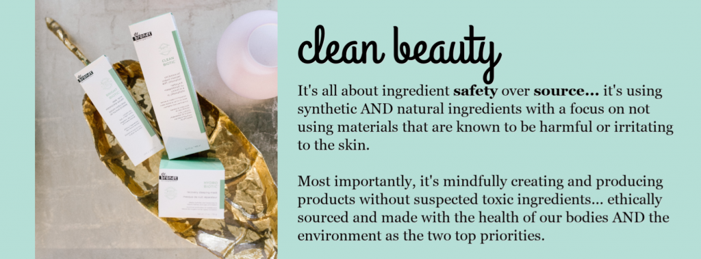 Clean Beauty Favorites: Dr Brandt Clean Biotic Review by popular Nashville beauty blog, Hello Happiness: image of Dr. Brandt Clean Biotic beauty products with text definition of what clean beauty is.