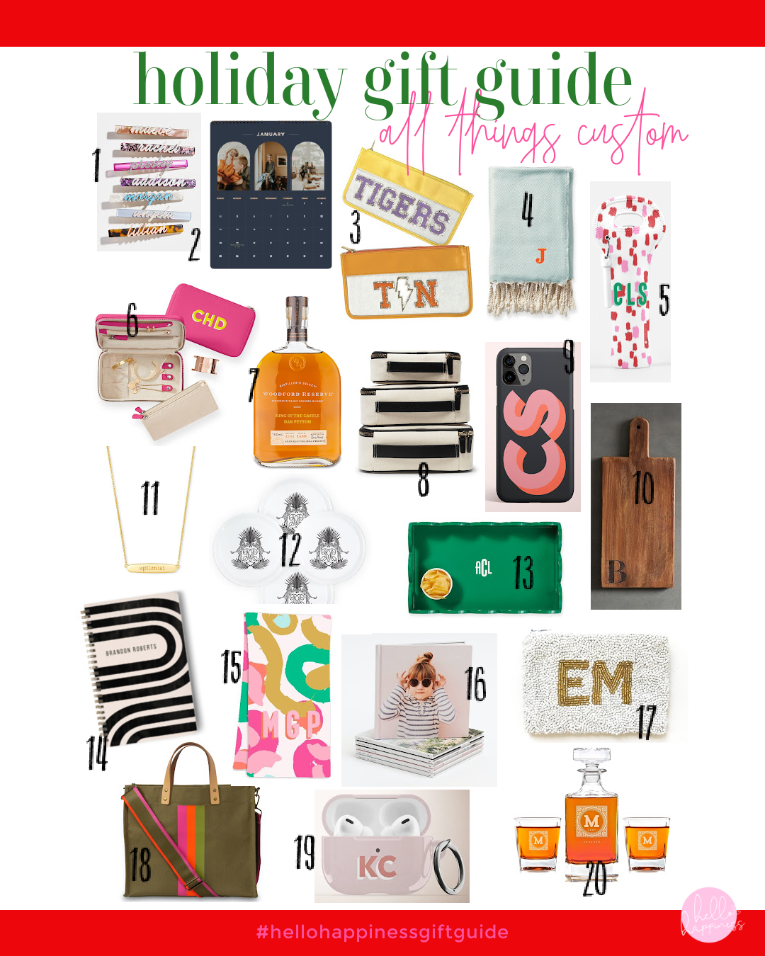 Unique Custom Gift Ideas featured by top Nashville lifestyle blogger, Hello Happiness.