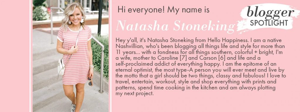 Pretty Pink Lily Favorites...by popular Nashville fashion blog, Hello Happiness: image of a Pink Lily blogger spotlight graphic.