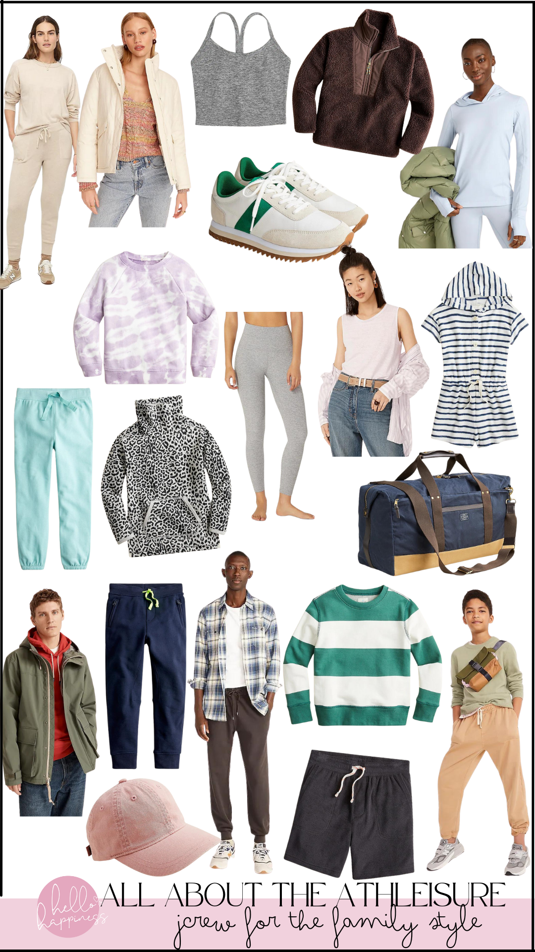 jcrew athleisure for her featured by top Nashville fashion blogger, Hello Happiness.