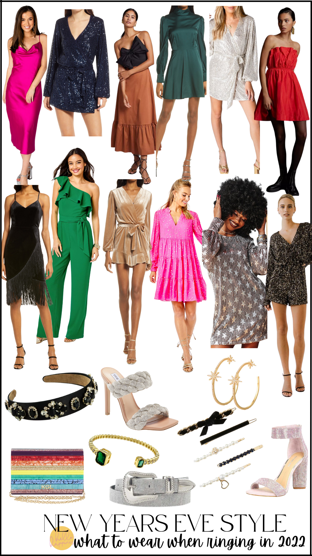 sparkle + shine new years eve outfit ideas featured by top US mom fashion blogger, Hello Happiness.